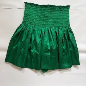 Natural Life Smocked Emerald Mini Skort – XS – NWT